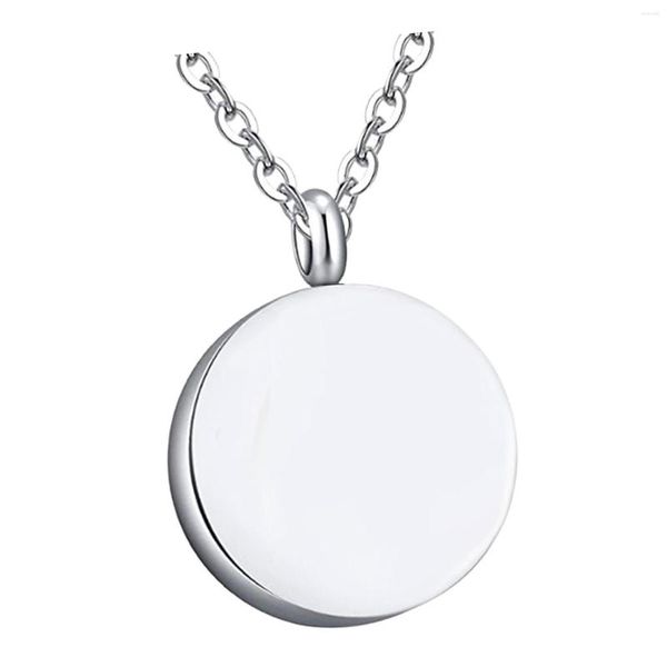 Pendentif Colliers En Acier Inoxydable Mémorial Urne Collier Bon Scellement Deuil Cadeau Crémation Bijoux Petit Antirouille Élégant Souvenir