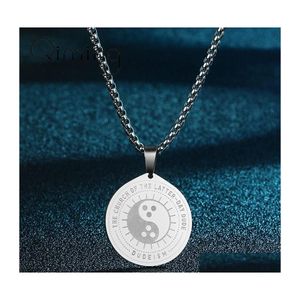 Pendentif Colliers En Acier Inoxydable Taiji Yin Et Yang Collier Pour Hommes Bijoux Dudeism Charme Taoïsme Femmes Giftpendent Drop Delivery Pe Dhapr