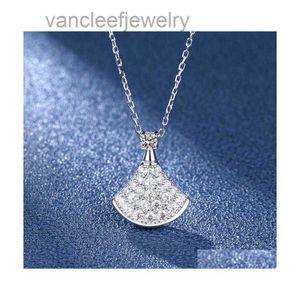 Colliers pendants Stands Strings Mosan Diamond Sterling Sier S Collier Baojia Threelleer Process Electroplate Process AU750 DHCO6