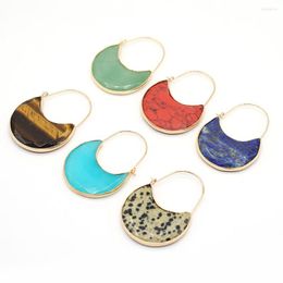 Collares colgantes estilo piedra natural lapislázuli/turquesa en forma de bolsa para hacer joyería DIY collar pendientes accesorio