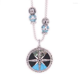 Pendentif Colliers Style "COMPASS LARGE" Terre Perles Collier Bijoux Bijoux Cadeau Pour Femmes -N57