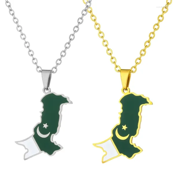 Colliers pendants Collier élégant Collier Pakistan Carte Clicule Chaîne Special Choker Ornements