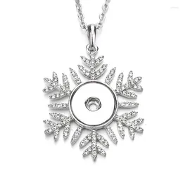 Pendentifs colliers bouton de Sublimation pendentifs flocon de neige bijoux consommables 20 pièces/lot