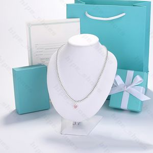Colliers pendentifs T Series Lovers Love Key pendentif collier pour femmes élégant bleu boîte-cadeau perle Bowknot Deluxe collier chaîne concepteur bijoux en gros Z9M3