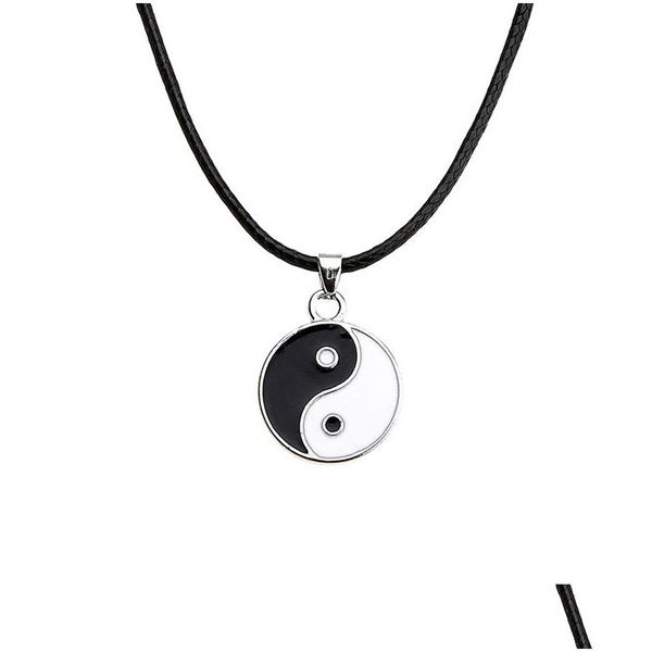 Collares colgantes tai chi lolf zorro águila nórdica cuello talismán original de hombres salvajes regal de joyería para amigos de entrega de caídas dhlou