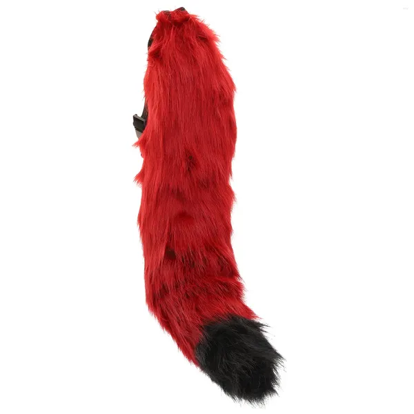 Collares colgantes Tail Prop Faux Furry Animal Decoración Decoración de la fiesta Cosplay Suministros Fursuits Accesorios