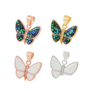Hangende kettingen tendy vlinders insecten beeldjes productie abalone shell chips charme decoratie accessoires voor vrouwen diy sieraden dhjlq
