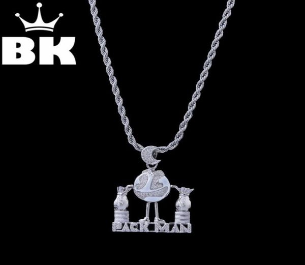 Pendentif Colliers The Bling King Custom Pack Collier Homme Hip Hop Plein Glacé Zircone Cubique Or Argent CZ Stone3073936