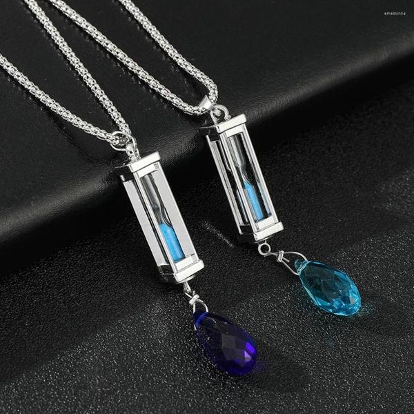 Pendentif Colliers L'étude de cas de Vanitas No Karte Collier Femme Sablier Bijoux de mode Cosplay Party Costume Props