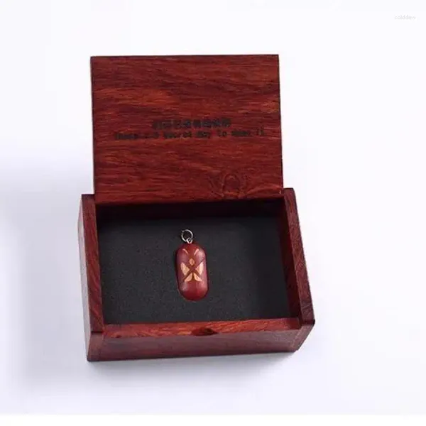 Collares colgantes El collar ilusionista gratis PO personalizado personalizado personalización de madera de madera corazón pareja amantes regalos