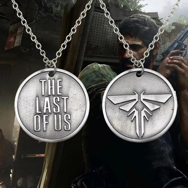 Colliers de pendentif The Last of Us 2 Keychain 1 pc double utilisation des pendentifs coloriouds vintage Énoncé de logo