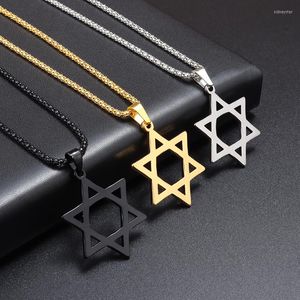 Pendentif Colliers Le Dernier Design De Mode Classique En Acier Inoxydable Hexagonal Creux Collier Hommes Casual Tempérament Partie Bijoux