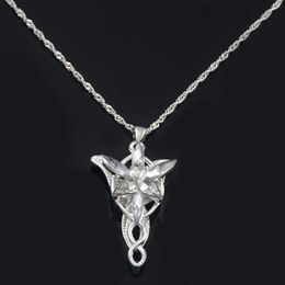 Hanger Kettingen De Ketting Elf Prinses Arwen Twilight Star Crystal voor Vrouwen Choker Sieraden Gift 231005