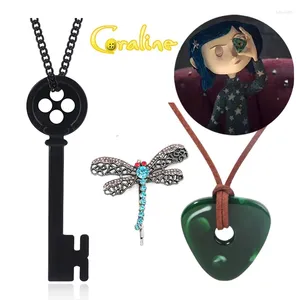 Hanger kettingen de ziende steen van Coraline kettingsleutel handgemaakte touwketen cosplay kostuum laika labrey haardijs sieraden