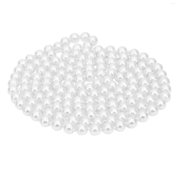 Pendentif Colliers Tinksky 15m Mode Faux Perles Collier Longue Perle Pour Femmes Costume Party (Blanc)