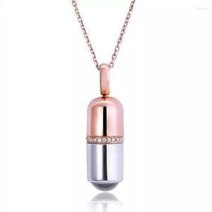 Pendentif Colliers Titane Acier Plaqué Or Couleur Rétention Micro Perceuse Miel Langue Tournevis Conception