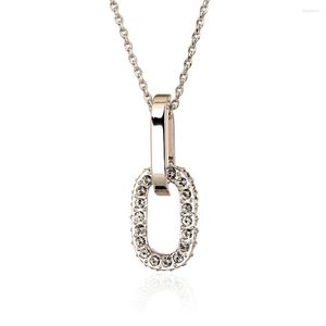 Colliers pendentifs Top qualité Double tours collier pour femmes couleur argent bijoux de mode sans Nickel autriche cristal N131 N133