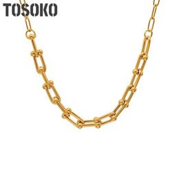 Colliers pendants tosoko bijoux en acier inoxydable
