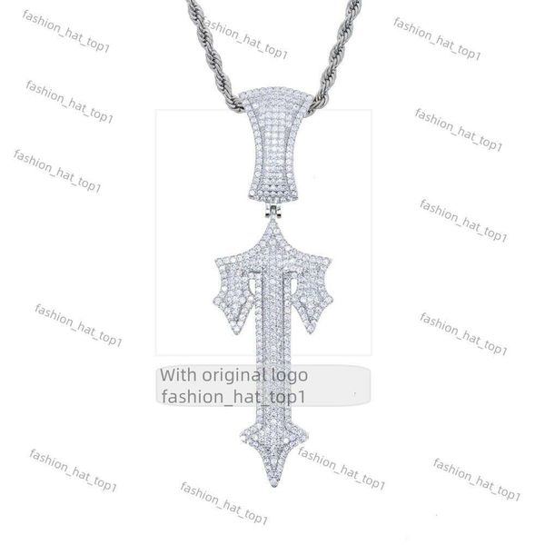 Colliers de pendentif Trapstar London Hip Hop Cross Cross Inlaid Zircon Pop Rap Style Watable Tennis Chain Cuba Drop Delive Delive Jewelr 1789