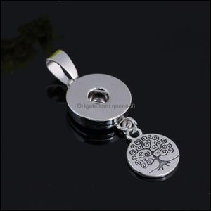 Pendentif Colliers Arbre Dangle Snap Bouton Bijoux Fit 18mm Snaps Boutons Collier Pour Femmes Hommes Noosa P0037 Drop Livraison Pendentifs Dhcet