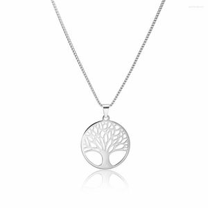 Hanger kettingen Tree of Life ketting familie roestvrijstalen sieraden cadeau idee voor moeder oma of nana