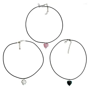 Pendentif Colliers Trendy Heart Collier Alternative Corde Neckchain Cou Bijoux Decoratio