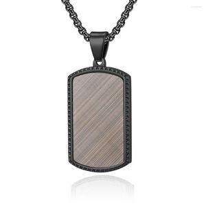 Pendentif Colliers À La Mode Hommes Antique Cuivre Couleur Militaire Américain En Acier Inoxydable Vêtements Des Centaines De Couples Collier Collier