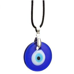 Hanger Kettingen Turks Blauwe Duivel Oog Hanger Ketting Voor Mannen Vrouwen Glas Boze Ogen Kettingen Sieraden Accessoires Party Gift Drop Dhsnh