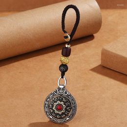 Pendentif Colliers Douze Signes Du Zodiaque Neuf Palais Huit Trigrammes Porte-clés Rotatif Personnalisé Tendance Créative Voitures Masculines Et Féminines