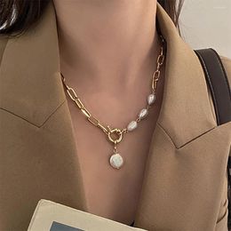 Colliers de pendentif Umka 2024 Collier de chaîne épaisse de perle pour femmes