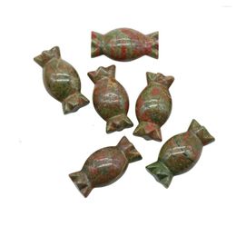 Collares colgantes Figurilla de dulces de piedra sinkite para Halloween Christmas Healing Chakra Crystal Sculpture Ornament Statue Decoración