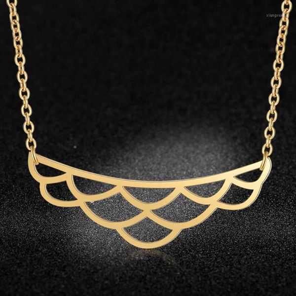 Collares colgantes Collar de loto único LaVixMia Italia Diseño 100% acero inoxidable para mujeres Super joyería de moda Regalo especial