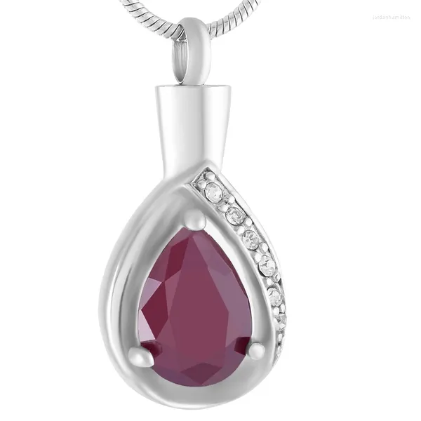 Pendentif Colliers Urne Collier Larme avec Urnes De Cristal Crémation Cendres Bijoux Femme / Fille Charme Commémoratif