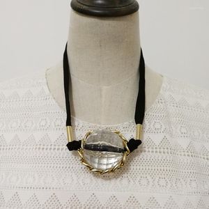 Hanger kettingen Vanssey mode punk 4 cm grote acryl bal ronde ketting feest bruiloft accessoires voor vrouwen 2023
