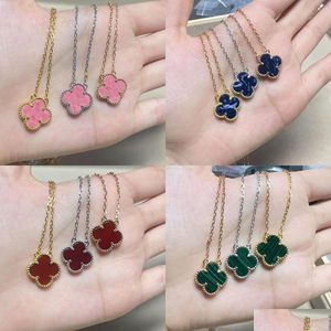 Colliers pendants divers 4 FOUR CLOVERRE COLIER ROSE GOL SIER