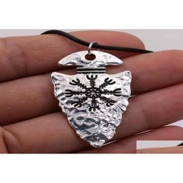 Pendentif Colliers Vegvisir Compass Amet Bijoux Femme Homme Collier Nordic Talisman Fête des Pères Cadeaux 11120920 Drop Delivery Pendentifs Dhqez