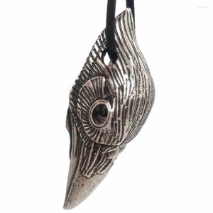 Pendentif Colliers Viking Corbeau Crâne Bijoux Norse Odin Oiseau Corbeau Symbole Mâle Collier Amulette Et Talisman Femmes