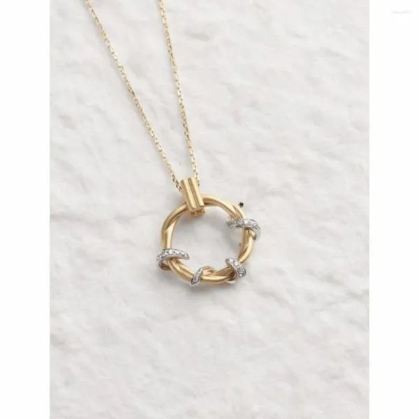 Collares colgantes Collar de vid Romántico y lujo para la vida del amor Diseñado un pequeño grupo en estilo chino Exquisita cadena de clavícula