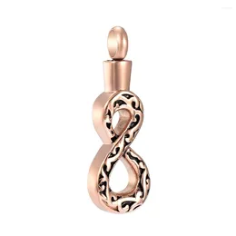 Pendentif Colliers Vintage Design Infinity Love Memory Bijoux en acier inoxydable Urn Collier Memorial Ashes Keepsake