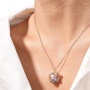 Colliers pendants Collier d'étoile de coeur vintage