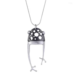 Hanger kettingen vintage holle kikker ketting voor vrouwen mode retro hiphop toad -vormige charme juwelen feest geschenken