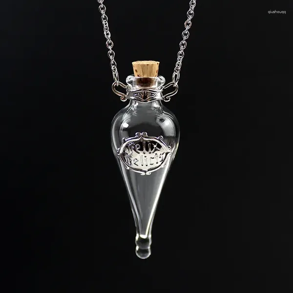 Pendentif Colliers Vintage Magic Potion Bouteille Collier DIY Spirit Glass Souhaitant Parfum Pour Hommes Et Femmes Bijoux Cadeaux