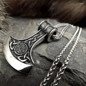 Pendentif Colliers Vintage Nordique Hommes Pagan Noir Soleil Symbole En Alliage De Zinc Collier Punk Amulette Bijoux Cadeau