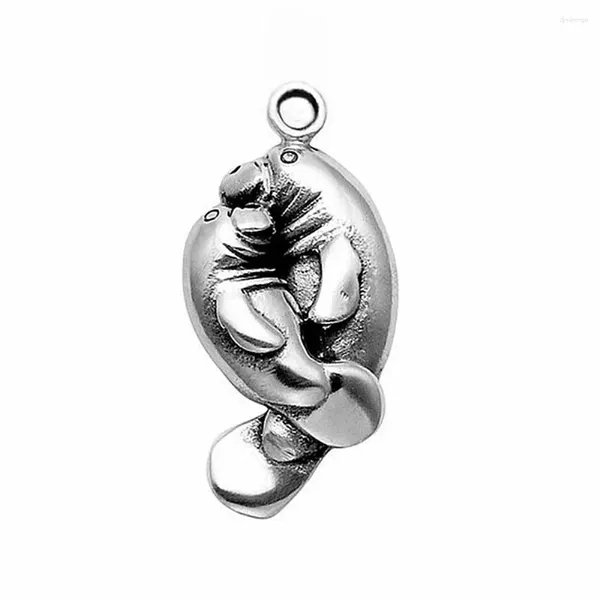 Pendentif Colliers Styles Vintage Antique Argent Plaqué Mère Enfant Veau Animal Amitié BFF Charme DIY