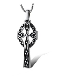 Colliers pendants vintage Viking Irish Concentric Knot Collier For Men Retro Lrish Celtics Hommes religieux bijoux masculin 24inch5125453