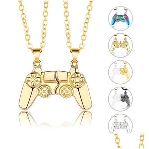 Hanger kettingen Voleaf nieuwe Valentijnsdag geschenk magnetische ketting trekt gamecontroller vriend vriendschap Bff paar sieraden Vne12 Dhwpj