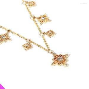 Pendentif Colliers En Gros 10 Golden Star Incrusté Cristal Collier Dames Rétro Classique Bijoux De Mode Cadeau 2023 Produit