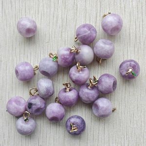 Colliers de pendentif en gros 20pcs LILAC NATUREL STONE de bonne qualité