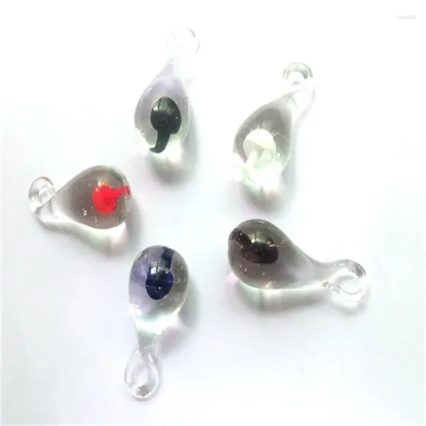 Pendentif Colliers En Gros 5pcs À La Main Murano Lampwork Verre Méduse Champignon Fit Collier Bijoux Cadeaux