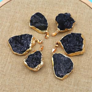 Collares con colgantes, venta al por mayor, mineral de reparación de turmalina negra Natural, se puede utilizar, abalorio para hacer joyas Diy, accesorios para collares